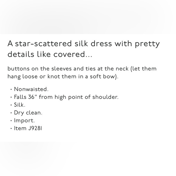 Madewell Silk Balsam Tie Neck Star‎ Printed Dress Memorial Day Fourth of July - Picture 11 of 11